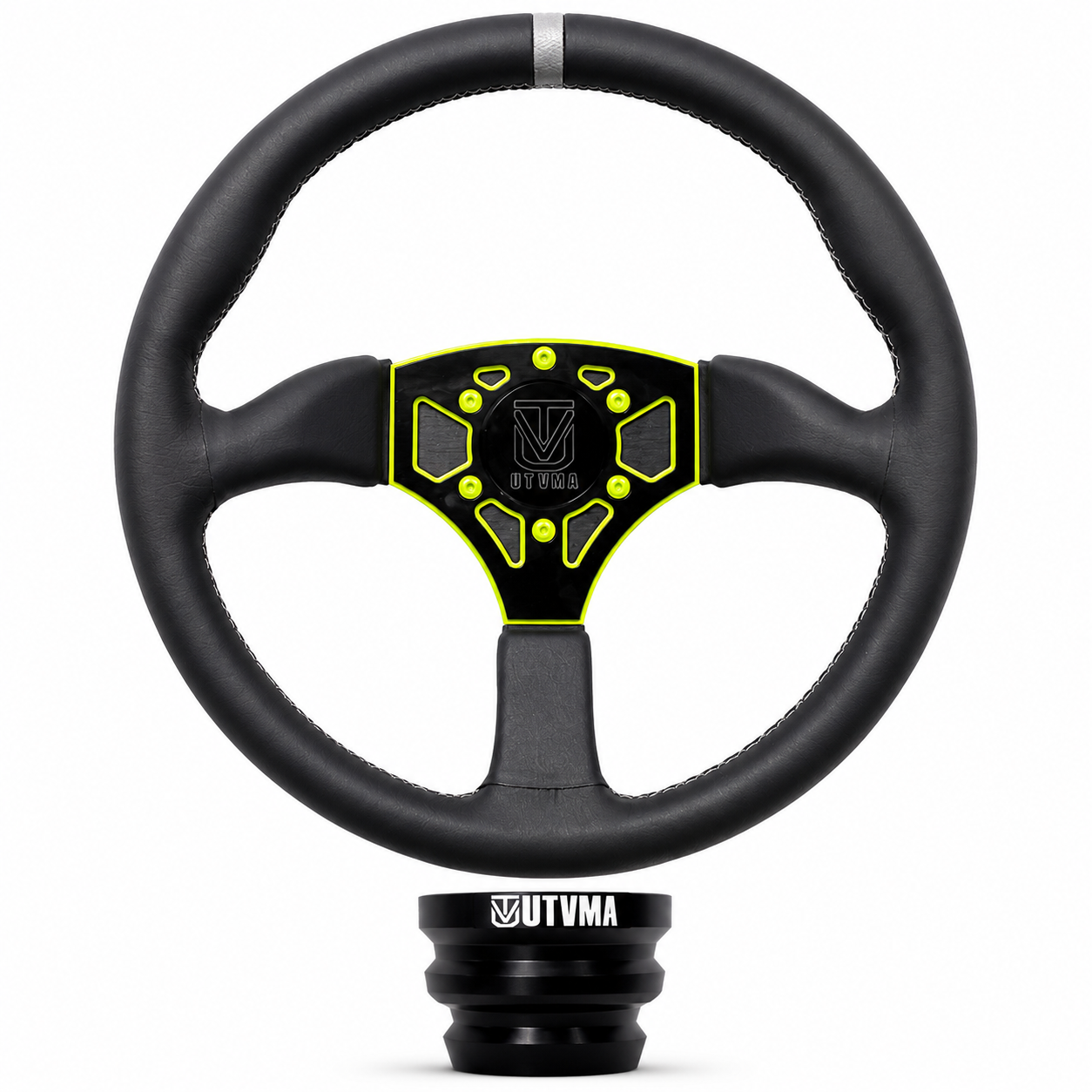 UTVMA Octane Leather Steering Wheel With Hub - Steering Wheel