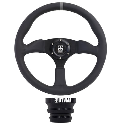 UTVMA Octane Leather Steering Wheel With Hub - Steering Wheel