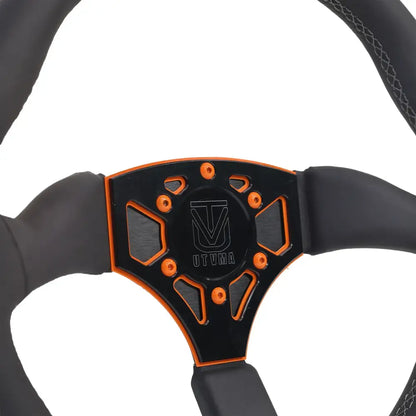 UTVMA Octane Leather Steering Wheel With Hub