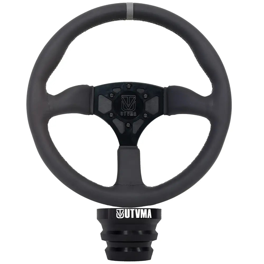 UTVMA Octane Leather Steering Wheel With Hub