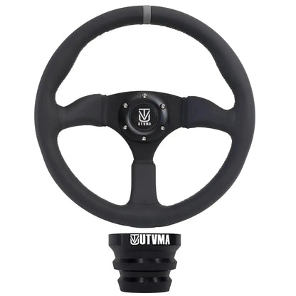 UTVMA Octane Leather Steering Wheel With Hub