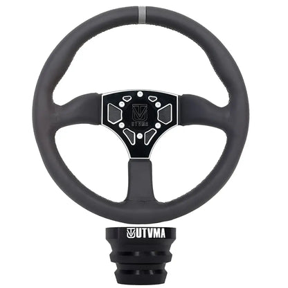 UTVMA Octane Leather Steering Wheel With Hub