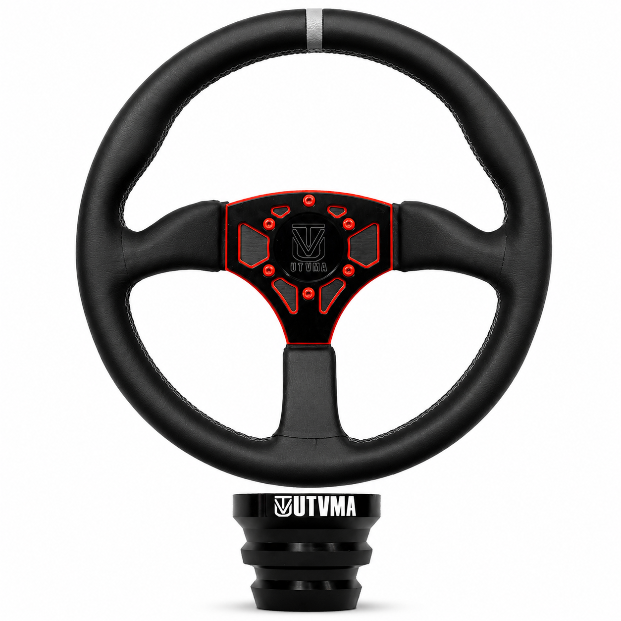 UTVMA Octane Leather Steering Wheel With Hub - Steering Wheel