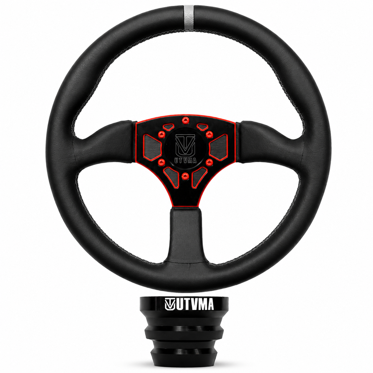UTVMA Octane Leather Steering Wheel With Hub - Steering Wheel
