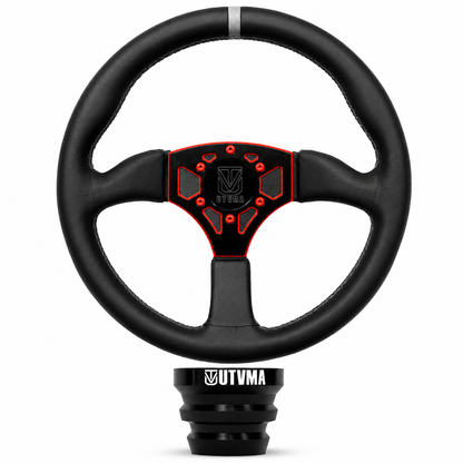 UTVMA Octane Leather Steering Wheel With Hub - Steering Wheel