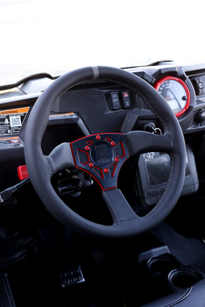 UTVMA Octane Leather Steering Wheel With Hub - Steering Wheel