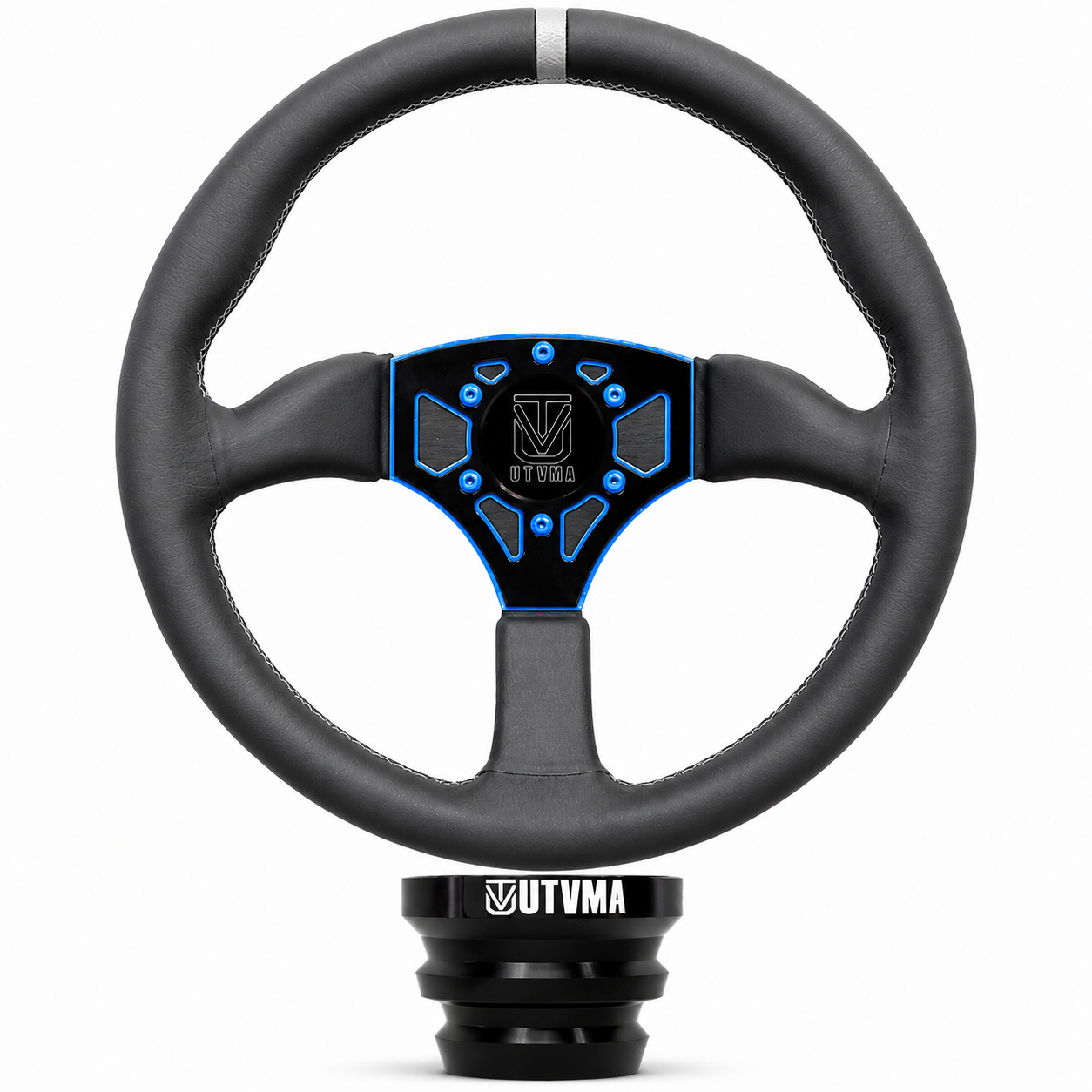 UTVMA Octane Leather Steering Wheel With Hub - Steering Wheel