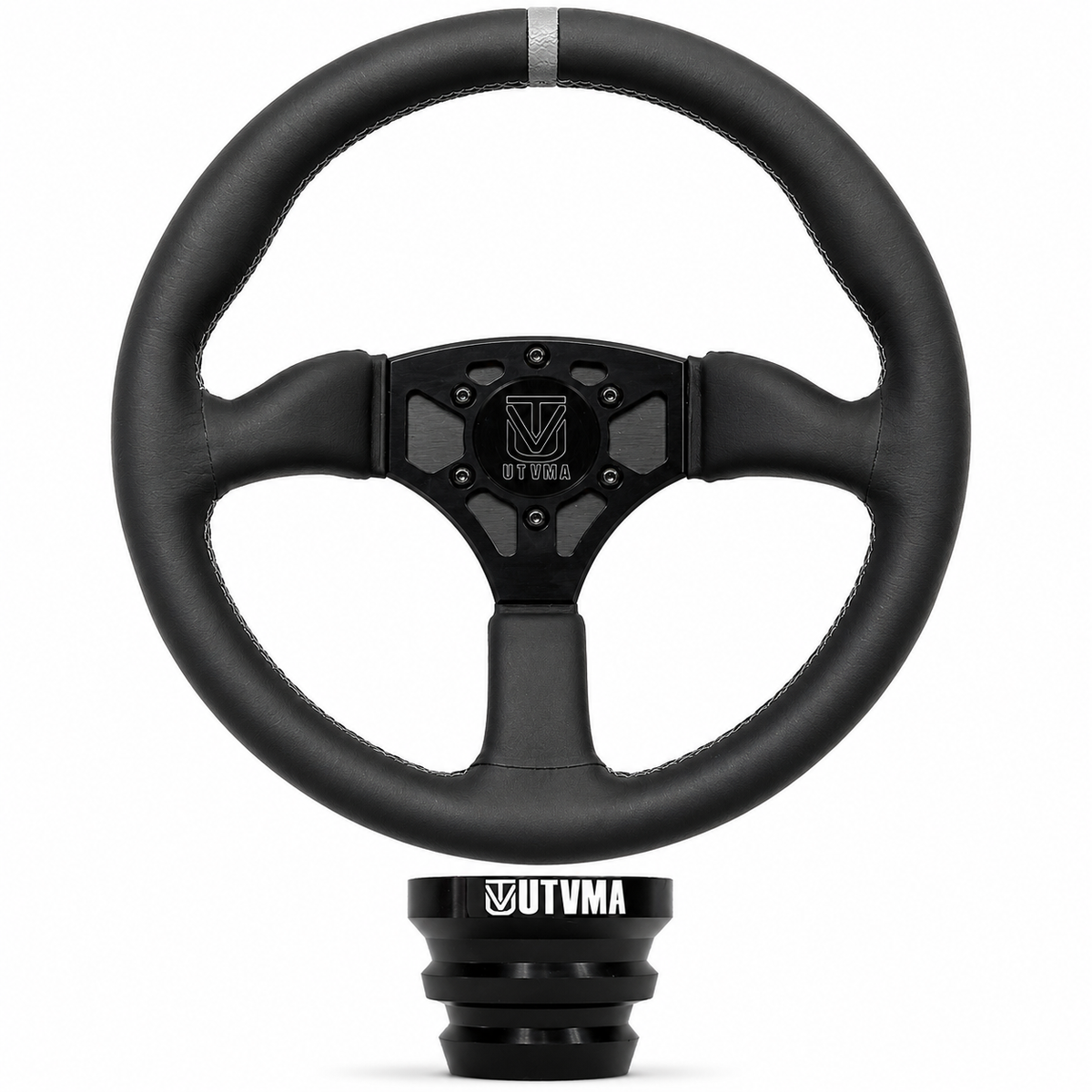 UTVMA Octane Leather Steering Wheel With Hub - Steering Wheel