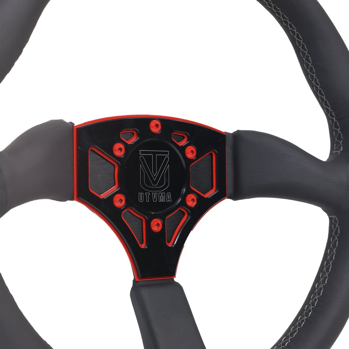 UTVMA Octane Leather Steering Wheel With Hub - Steering Wheel