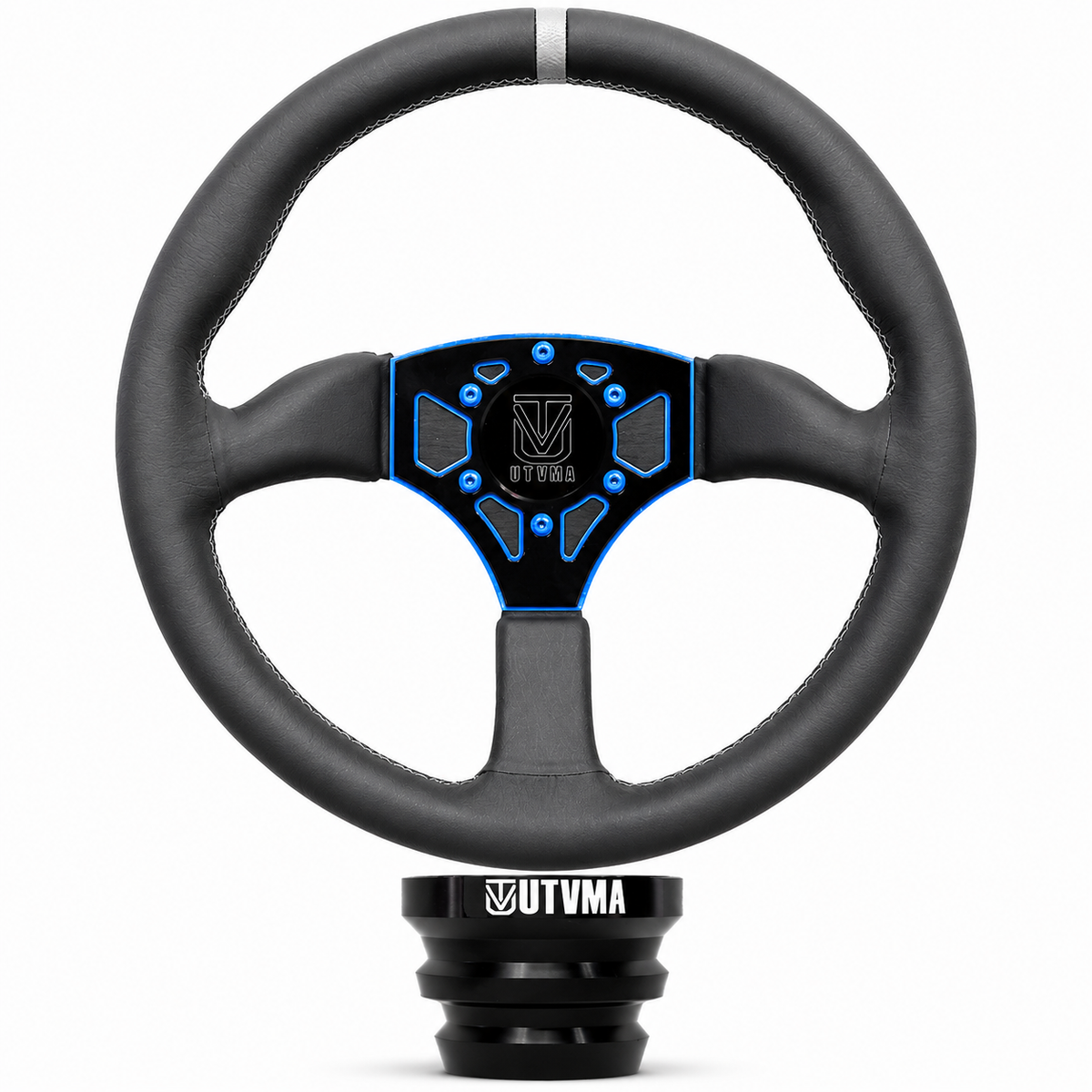 UTVMA Octane Leather Steering Wheel With Hub - Steering Wheel