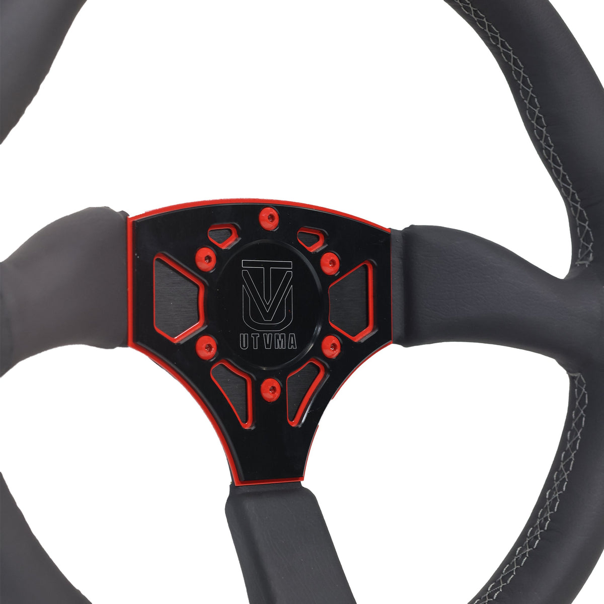 UTVMA Octane Leather Steering Wheel With Hub - Steering Wheel