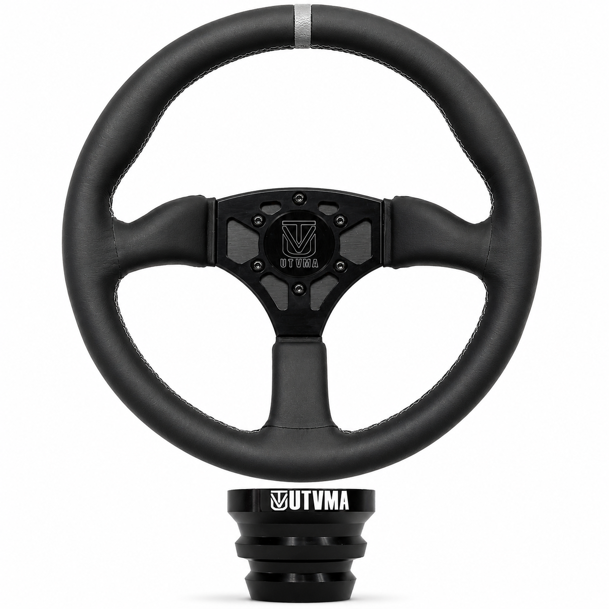 UTVMA Octane Leather Steering Wheel With Hub - Steering Wheel