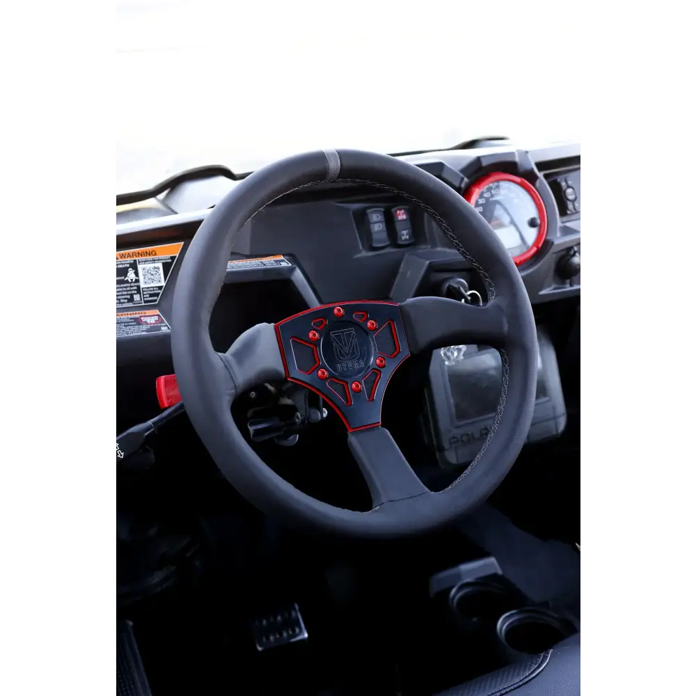 UTVMA Octane Leather Steering Wheel With Hub