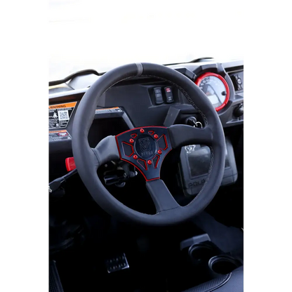 UTVMA Octane Leather Steering Wheel With Hub