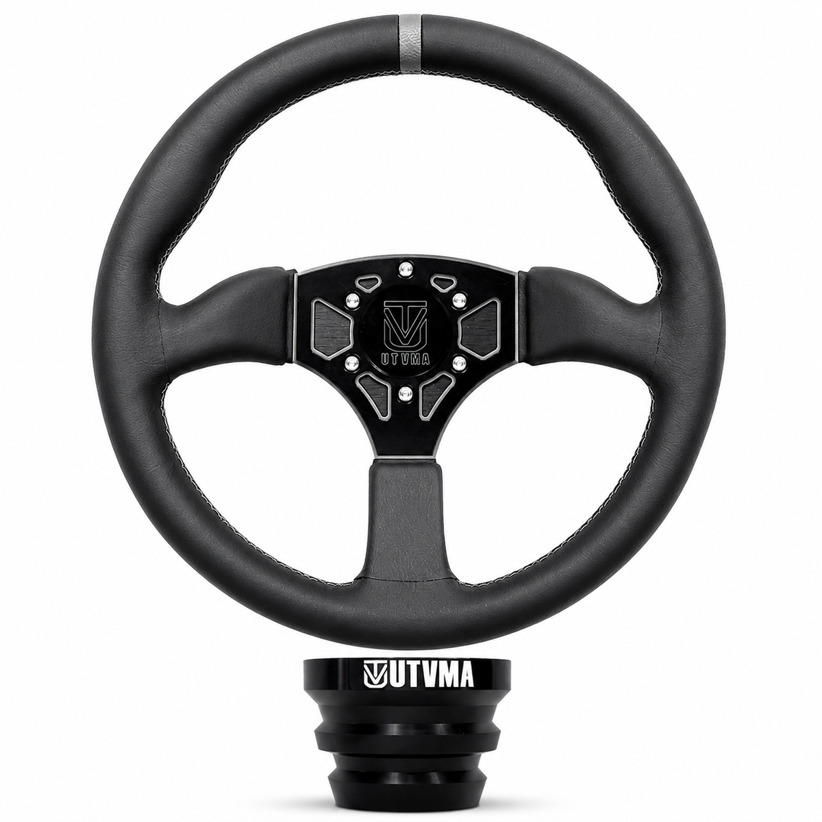 UTVMA Octane Leather Steering Wheel With Hub - Steering Wheel