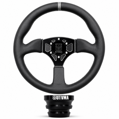 UTVMA Octane Leather Steering Wheel With Hub - Steering Wheel