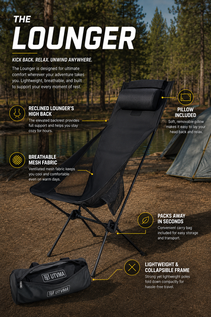 UTVMA Trail Lounger with Roll Cage Bag - Seats