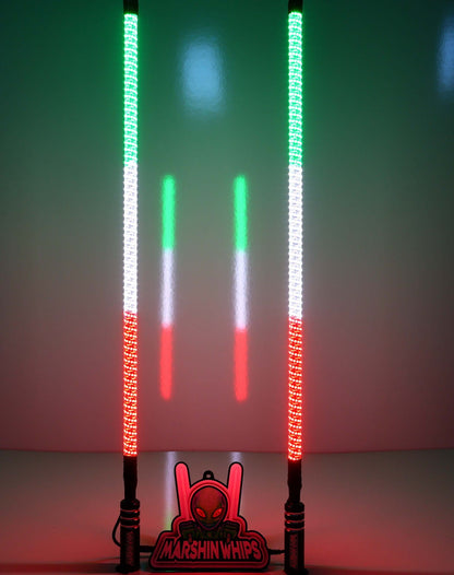 V2 Black Out LED Whip Set | Sleek Off-Road UTV Lights - Whip