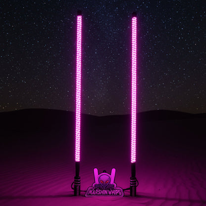 V2 Black Out LED Whip Set | Sleek Off-Road UTV Lights - Whip