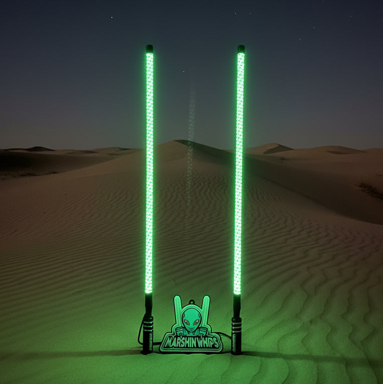 V2 Black Out LED Whip Set | Sleek Off-Road UTV Lights - Whip