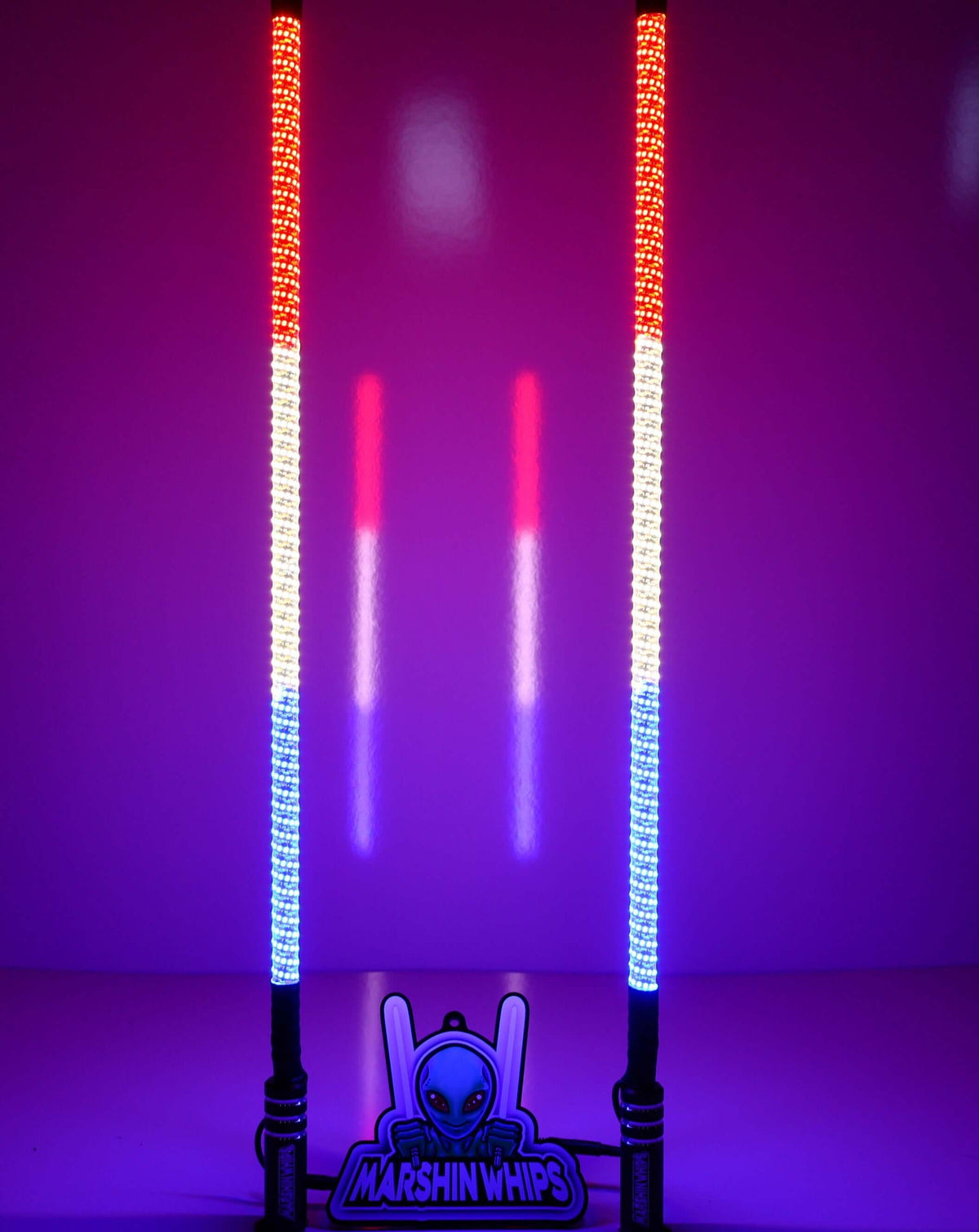 V2 Black Out LED Whip Set | Sleek Off-Road UTV Lights - Whip