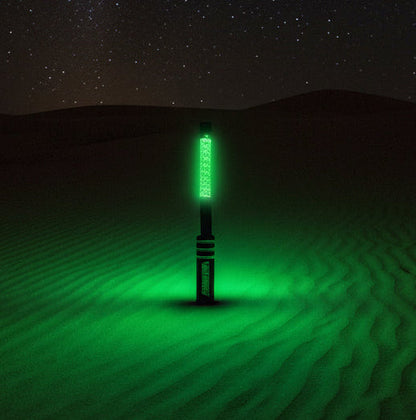 V3 Black Out LED Single Whip | Hex Magnetic Base UTV Light - 1 FT / Green - Whip