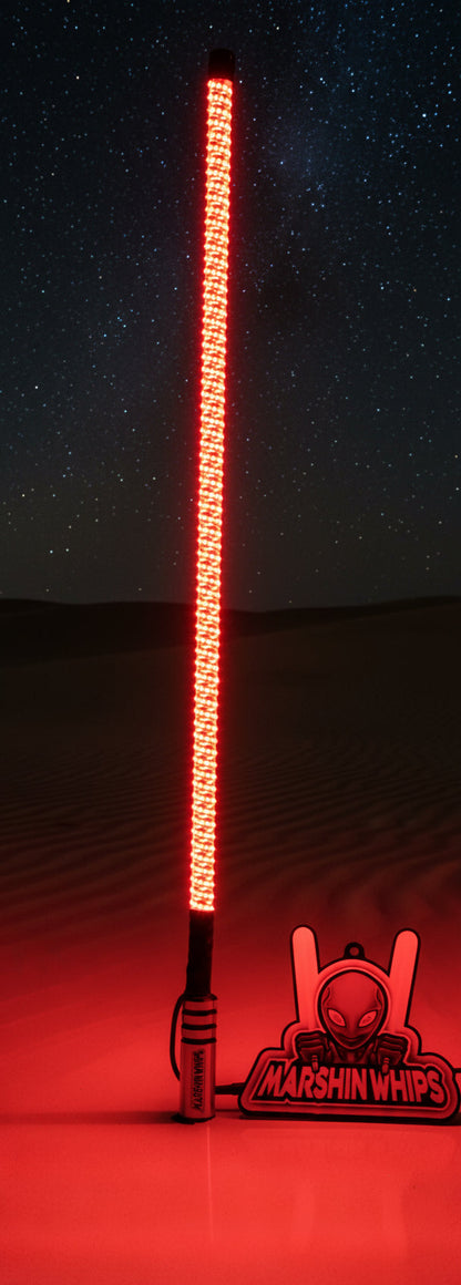 V3 Black Out LED Single Whip | Hex Magnetic Base UTV Light - Whip