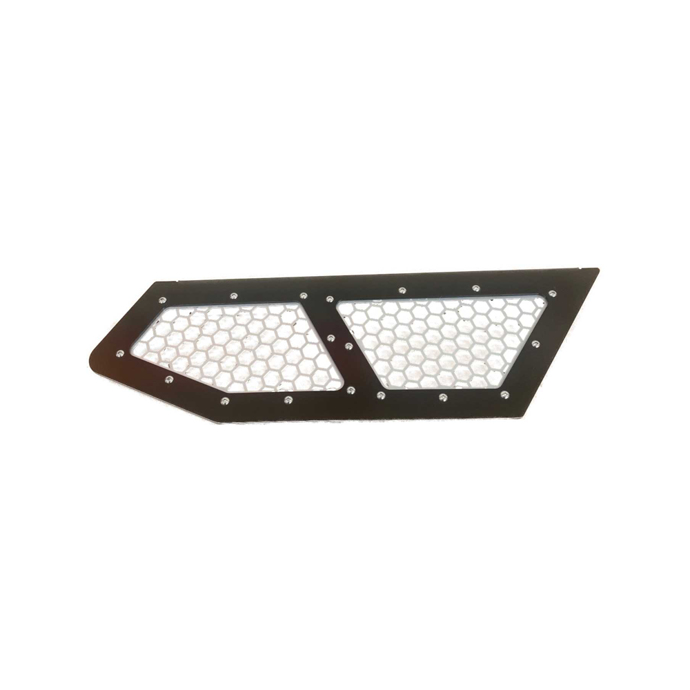 Vented Honda Talon Lower Doors - Back / Silver / No - Doors