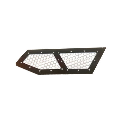 Vented Honda Talon Lower Doors - Back / Silver / No - Doors