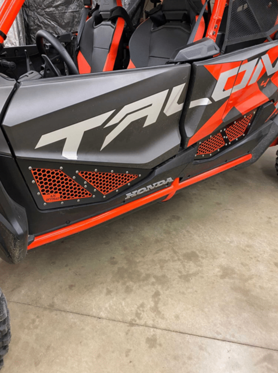 Vented Honda Talon Lower Doors - Front / Green / Yes - Doors