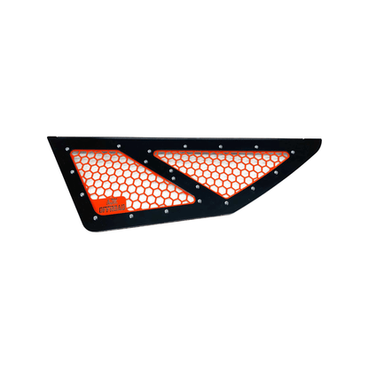 Vented Honda Talon Lower Doors - Front / Orange / No - Doors
