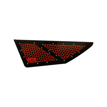 Vented Honda Talon Lower Doors - Front / Orange / Yes - Doors