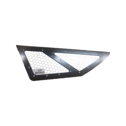 Vented Honda Talon Lower Doors - Front / Silver / No - Doors