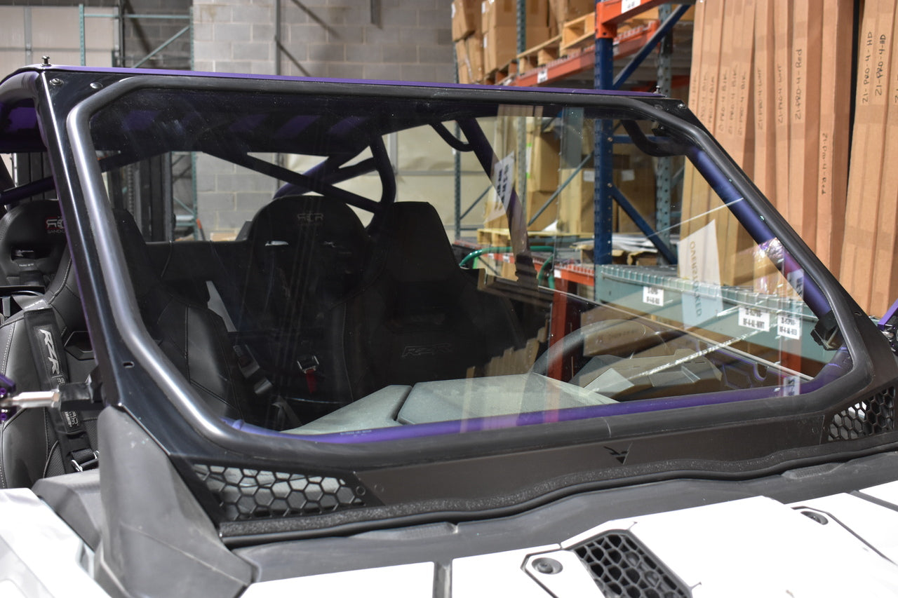 Voodoo Riders 2025+ Pro Xp/Turbo R/Pro R Full Glass Windshield (Updated) - Glass Front Windshield