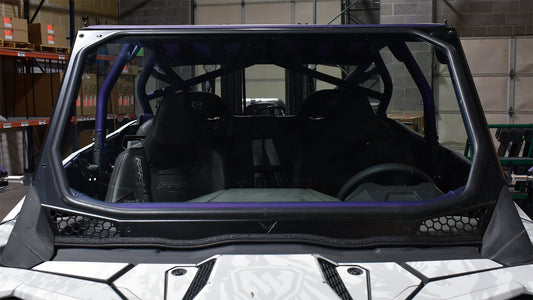 Voodoo Riders 2025+ Pro Xp/Turbo R/Pro R Full Glass Windshield (Updated) - Glass Front Windshield