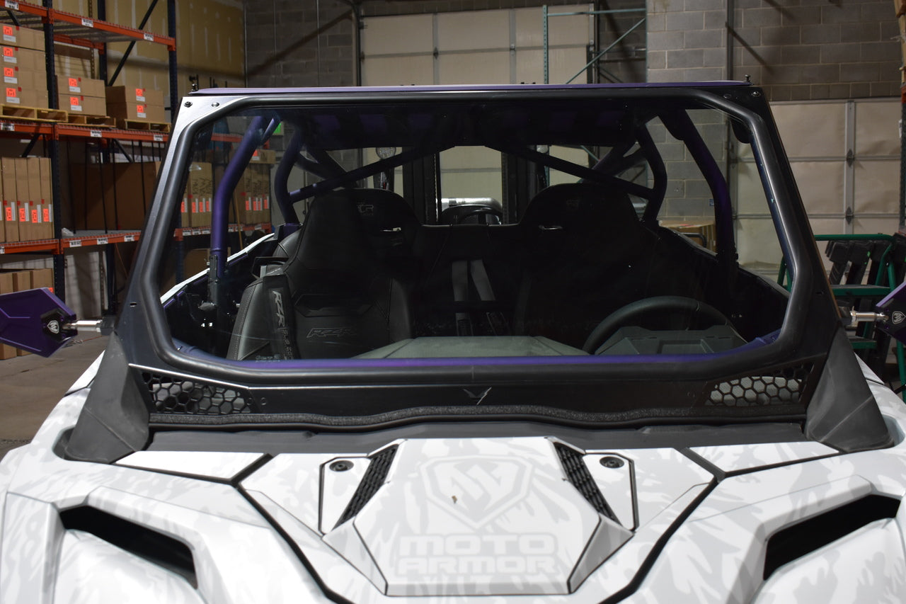 Voodoo Riders 2025+ Pro Xp/Turbo R/Pro R Full Glass Windshield (Updated) - Glass Front Windshield