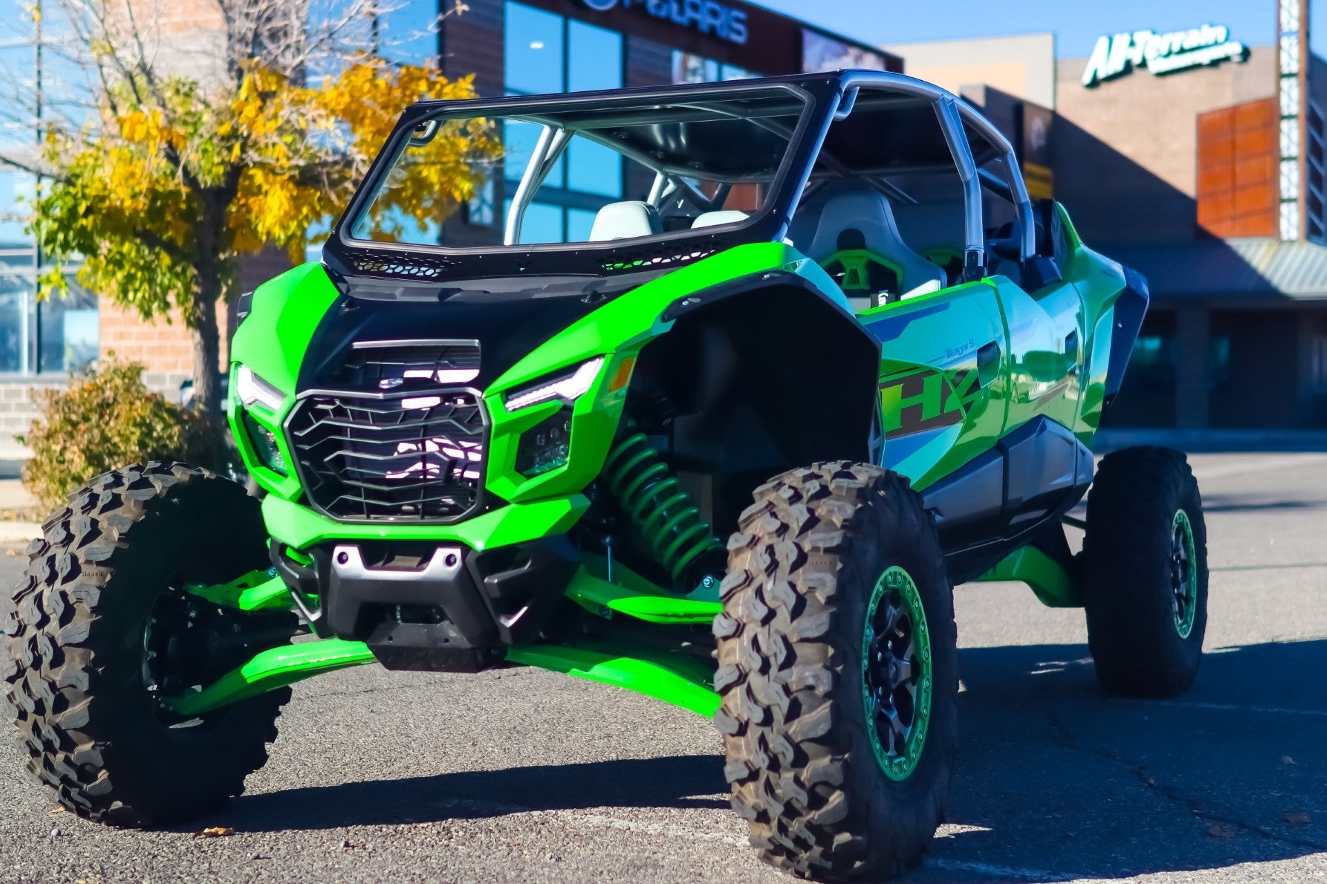 Voodoo Riders KH2 Full Glass Windshield - Glass Front Windshield