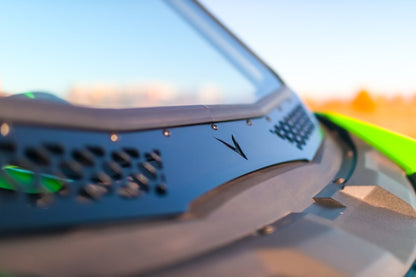 Voodoo Riders KH2 Full Glass Windshield - Glass Front Windshield