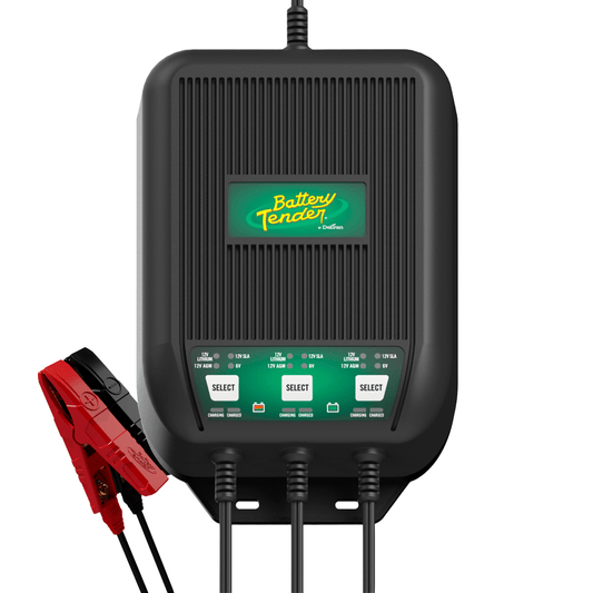 WaveCharge 3-Bank 12V 9 Amp Battery Charger and Maintainer - Battery
