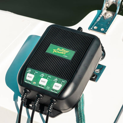 WaveCharge 3-Bank 12V 9 Amp Battery Charger and Maintainer - Battery