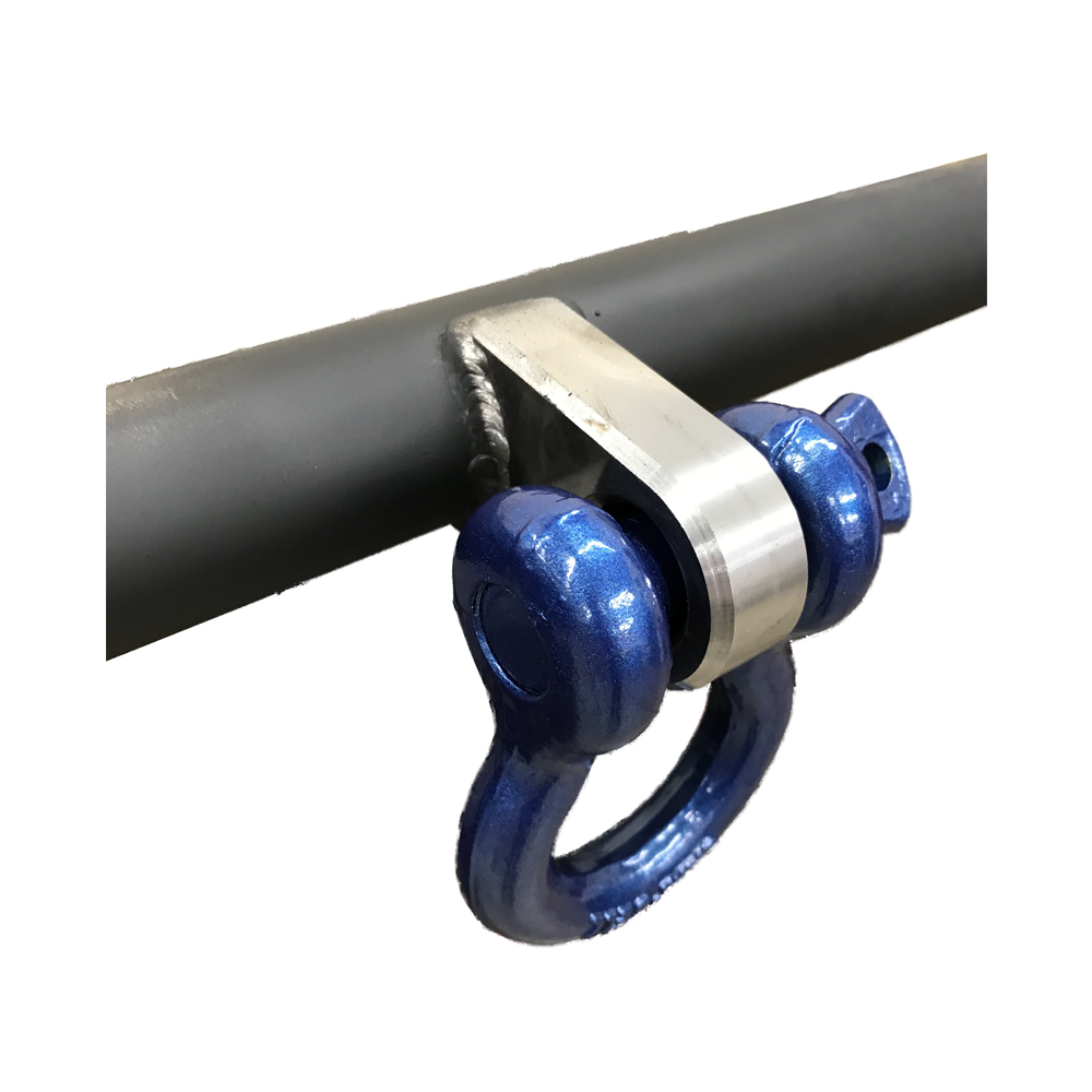 Weld on D-Ring Shackle Clevis Tab Mount 1 3/4 Tubing Mount - SXS Cage Component