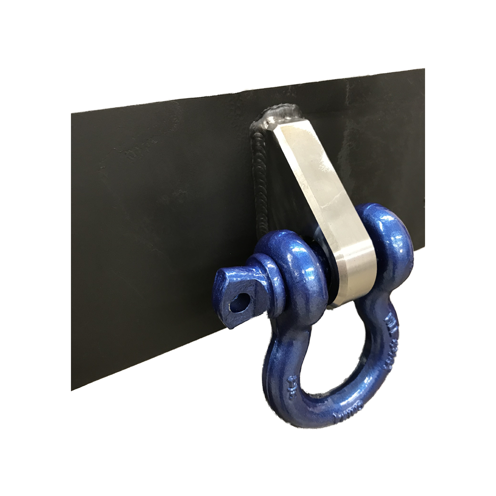Weld on D-Ring Shackle Clevis Tab Mount Offset - SXS Cage Component