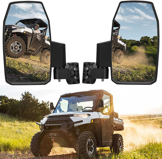 Wider UTV Side Mirrors Fit Polaris Ranger XP/ General/ Defender