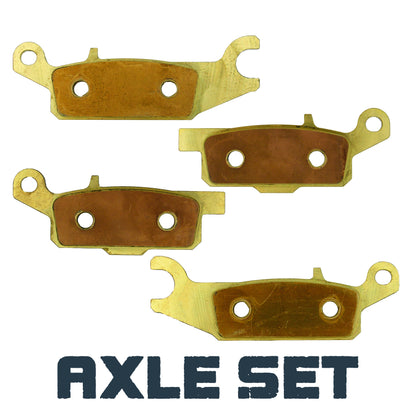 Yamaha Grizzly 700/550 2007-2026 Brass Brake Pad Set - Axle Set (Front or Rear) - Vehicle Parts & Accessories