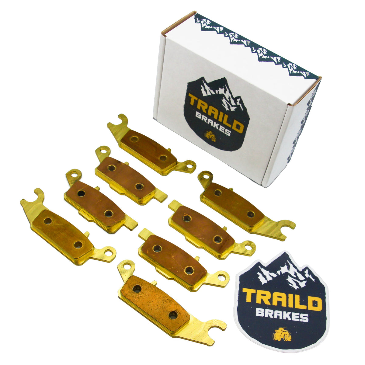 Yamaha Grizzly 700/550 2007-2026 Brass Brake Pad Set - Vehicle Parts & Accessories