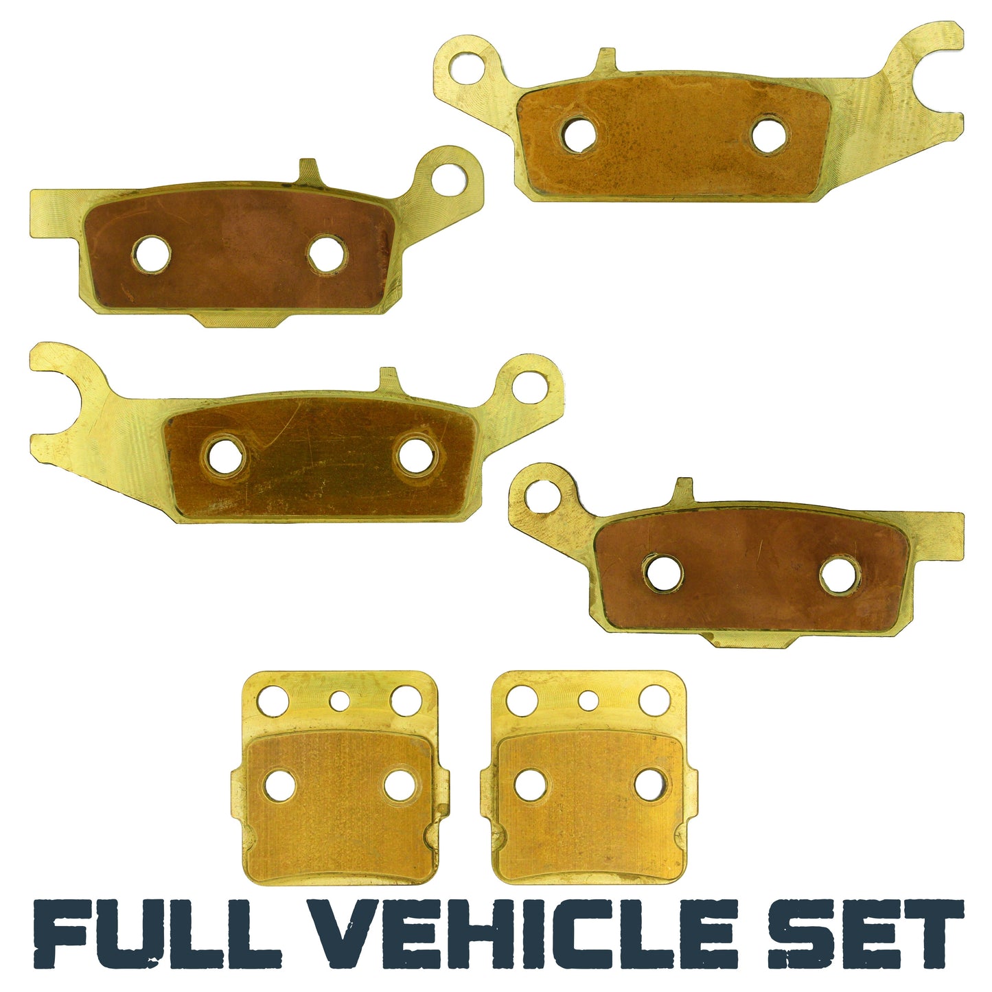 Yamaha Raptor 250 2008-2013 Brass Brake Pad Set - Complete Vehicle Set - Vehicle Parts & Accessories