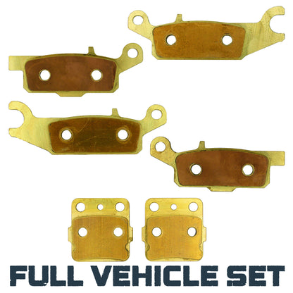 Yamaha Raptor 250 2008-2013 Brass Brake Pad Set - Complete Vehicle Set - Vehicle Parts & Accessories
