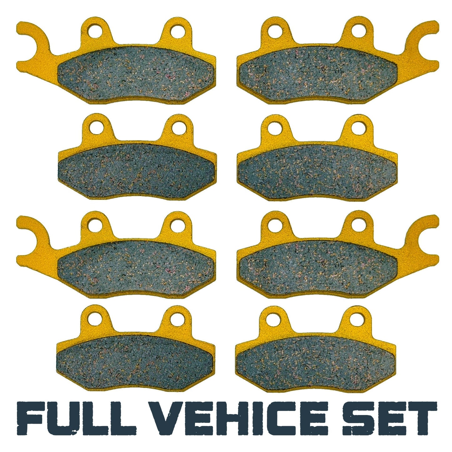 Yamaha Rhino 700 2008-2013 Ceramic Brake Pad Set - Full Vehicle Set (No Parking Brake) - Vehicle Parts & Accessories