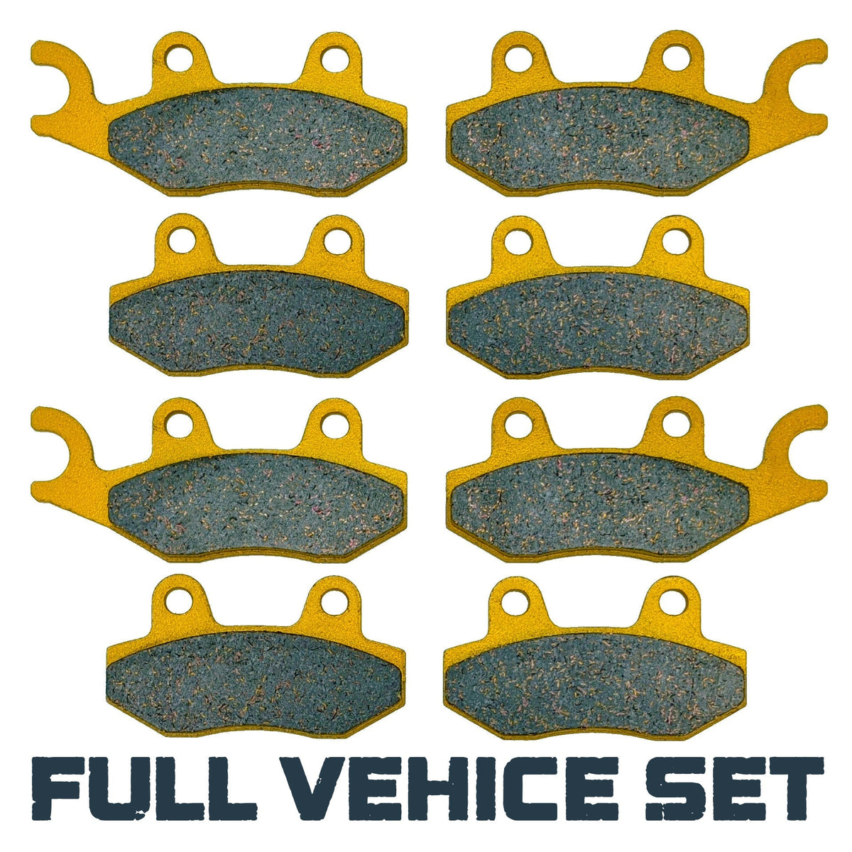Yamaha Rhino 700 2008-2013 Ceramic Brake Pad Set - Full Vehicle Set (No Parking Brake) - Vehicle Parts & Accessories