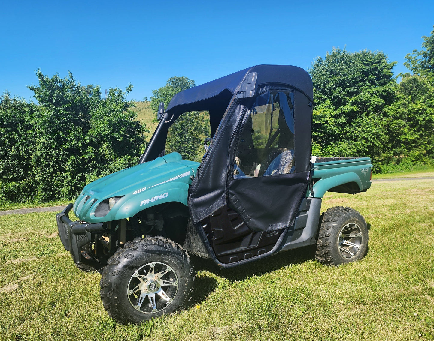 Yamaha Rhino - Full Cab Enclosure for Hard Windshield (Half Doors) - Full Cab Enclosure
